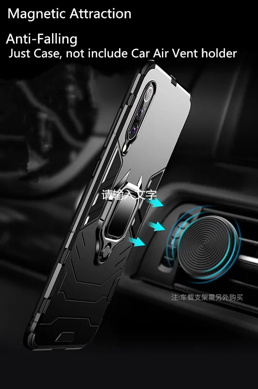 Xiaomi Mi 9 Lite A3 Lite Гибридный противоударный бронированный автомобильный чехол для телефона с кольцом-подставкой для Mi A3Lite 9 Lite CC9 CC9E чехол-Кобура