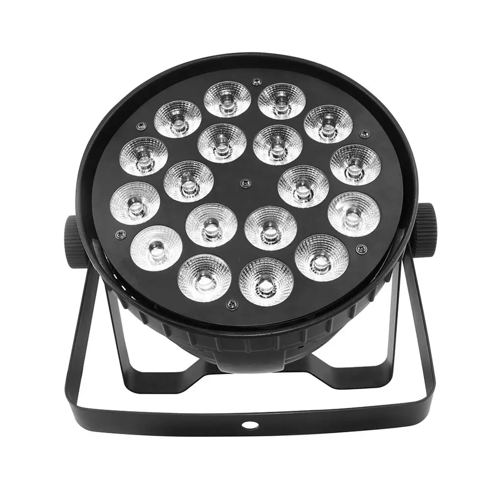 18x12W RGBW Led Par свет DMX сценические огни бизнес-огни профессиональный плоский Can для