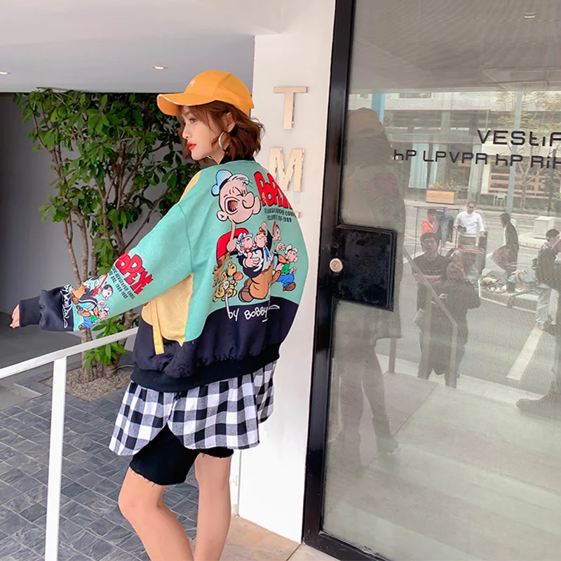 2020 осенние клетчатые Лоскутные Длинные Куртки модные женские куртки с круглым