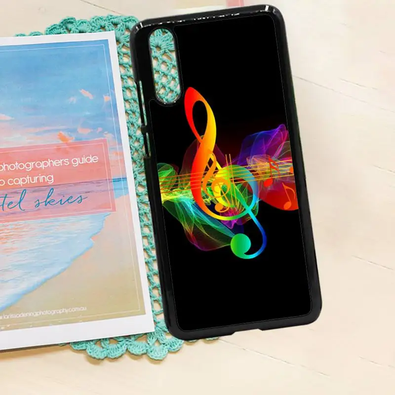 

Music notes corlorful art pattern luxury brand shell Phone Case PC for iPhone 11 12 pro XS MAX 8 7 6 6S Plus X 5S SE 2020 XR
