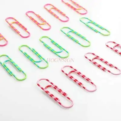 

12pcs Two-color ordinary paper clip cartoon paper clip paper clip small shaped paper clip paper clip earrings