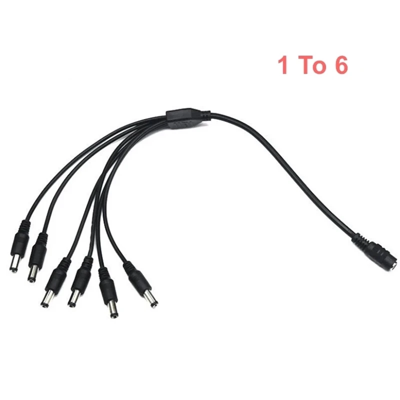 Кабель-разветвитель для камеры наблюдения 10 шт./лот 1 гнездо на 2 3 4 5 8 штекер 12 В