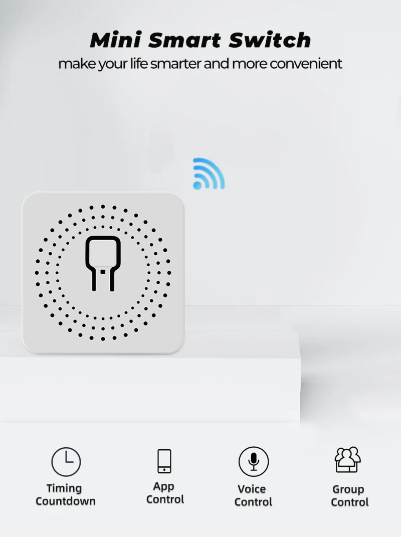 Tuya Smart Life Wifi Switch Relay Breaker Module Automation Lighting Google Home Alexa Echo Remote Control App Timer 16A | Обустройство