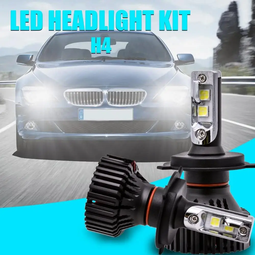 

NEW xhp50 80W Car LED Headlight Kit H4 H13 9007 9004 Hi/Lo H1 H7 H8/H9/H11 9005 9006 XHP50 Chips Replacement Bulbs 6000K Lights