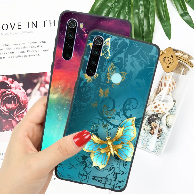 Яркий глянцевый чехол для Xiaomi Redmi Note 7 8T Pro 7A 8A силиконовый мягкий чехол для телефона для Redmi Note 7 8 Pro
