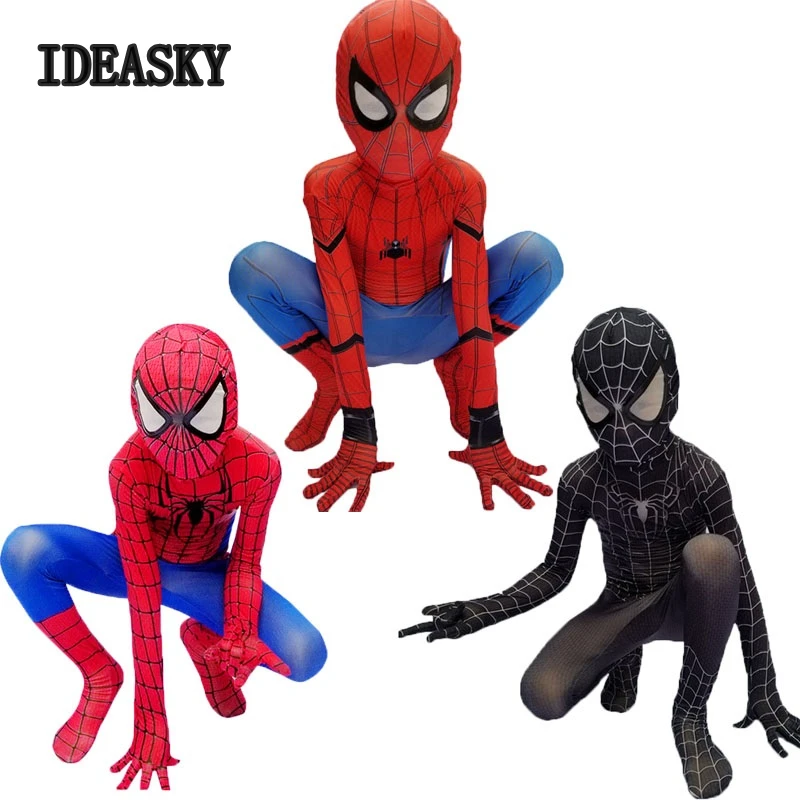 Бала выпускников костюм Человека паука комплект одежды для детей Человек паук