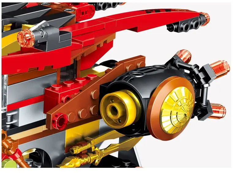 

New 858pcs Ninja Land Bounty Truck Model Building Blocks Compatible Ninjagoes Kids Toy Bricks Christmas Gift