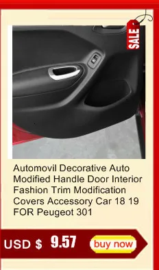 Car Automobile Decorative Wing Mirror Rear Bumper Trunk Exterior Fashion Modification Mouldings Accessory 18 19 FOR Peugeot 301