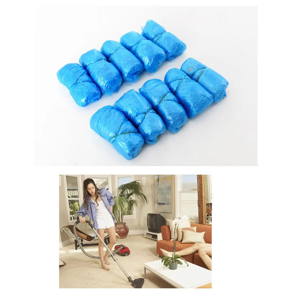 100 шт. одноразовые чехлы для обуви Нескользящие в упаковке подходит размер женщин