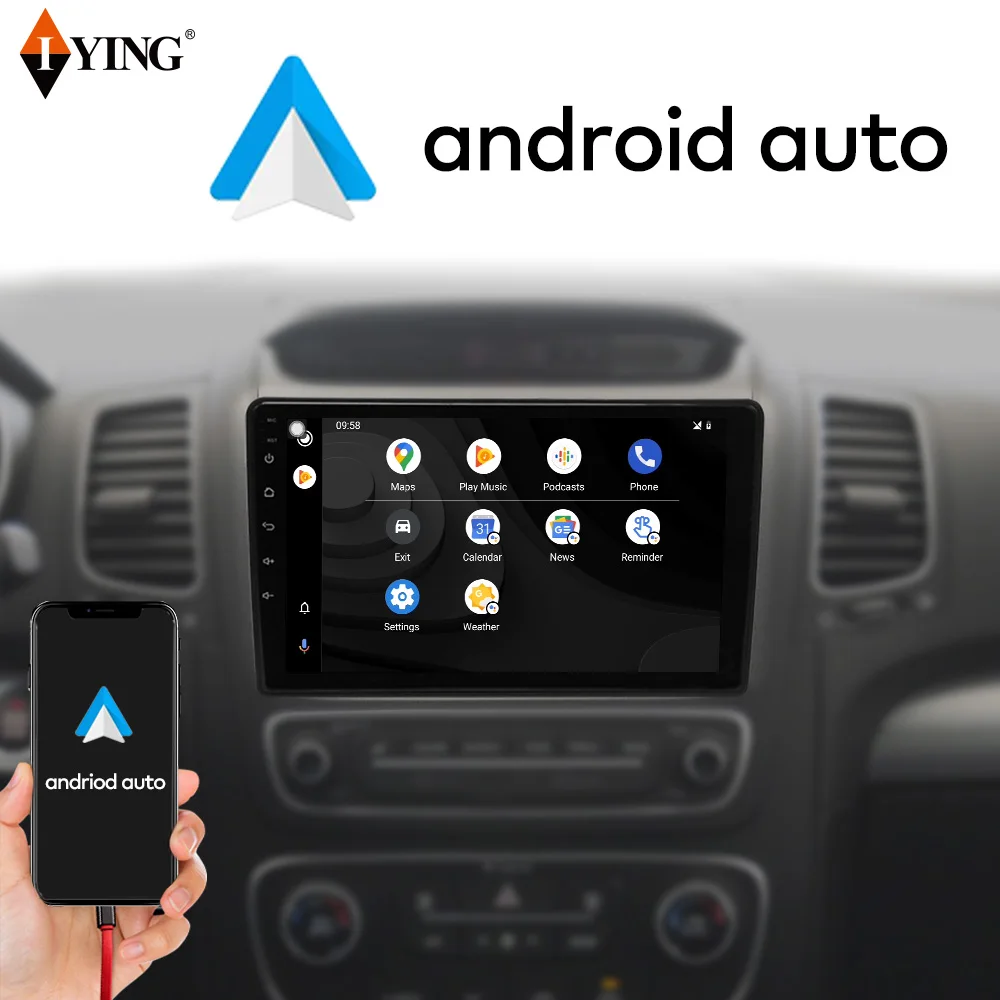 Автомобильная магнитола для Kia Sorento 2013 Android Авто Беспроводной Carplay мультимедийный
