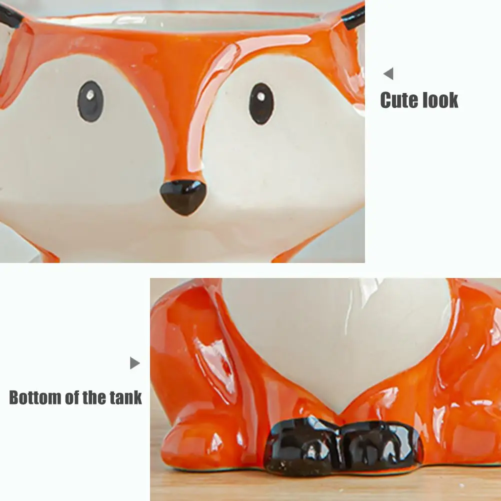 Мультфильм животных цветочный горшок для суккулентных растений садовые