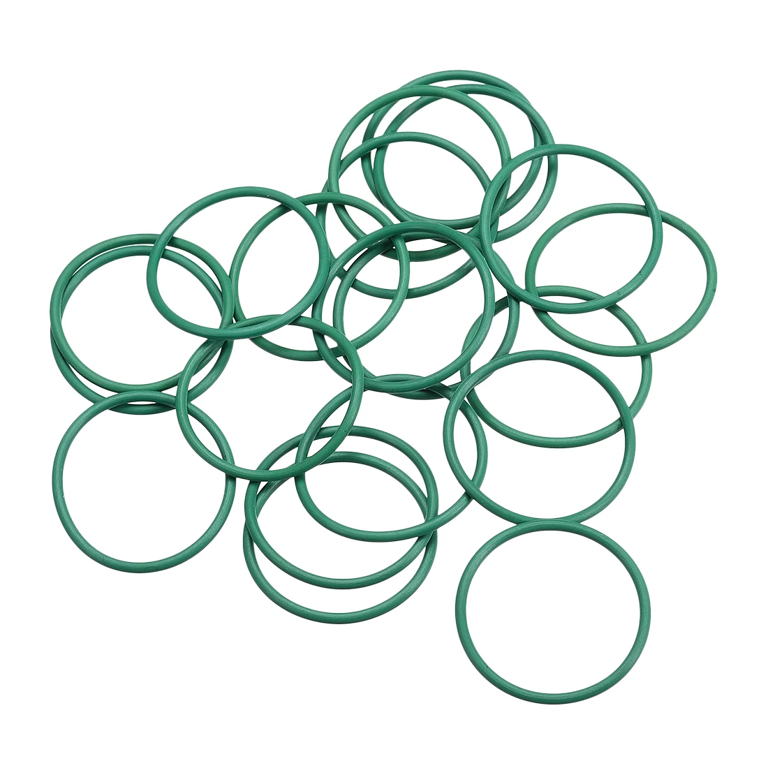 

uxcell 20Pcs Fluorine Rubber O Rings, 24mm OD 21mm Inner Diameter 1.5mm Width Seal Gasket Green Prevent leaks in machinery