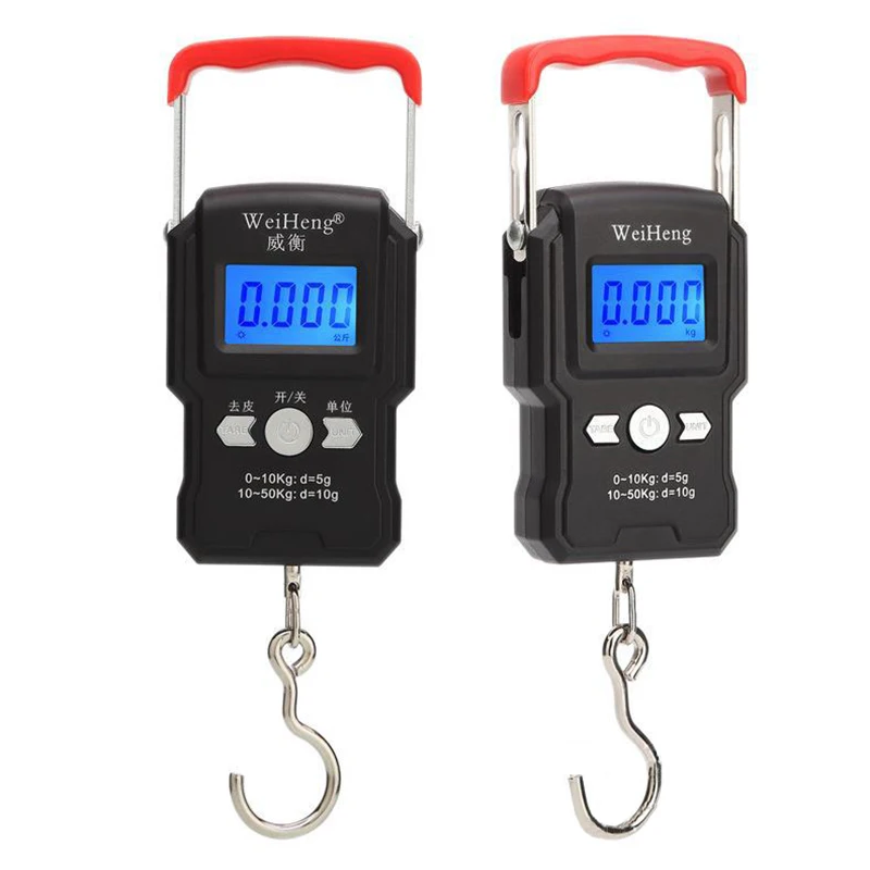 

50Kg Hanging Scale Double Accuracy LCD Digital Backlight For Fishing Travel Weighing Portable Kitchen Weight Tool