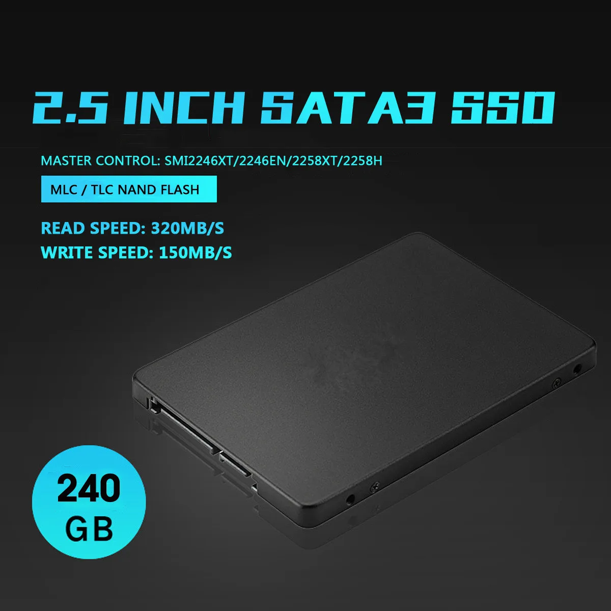 240GB SATA 3 Internal SSD Solid State Drive 2.5inch 6Gbps MLC/TLC NAND FLASH Hard Drive SSD Internal Solid State Hard Disk Drive