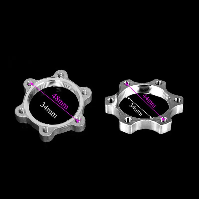 44Mm Threaded Hubs Disk Modified Disc Brakes Bicycle Accessories Mountain Bike 6-Hole Thread | Спорт и развлечения