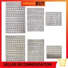 Набор декоративных наклеек из эпоксидной смолы с буквами алфавита, 5 УФ-отверждаемая эпоксидная смола