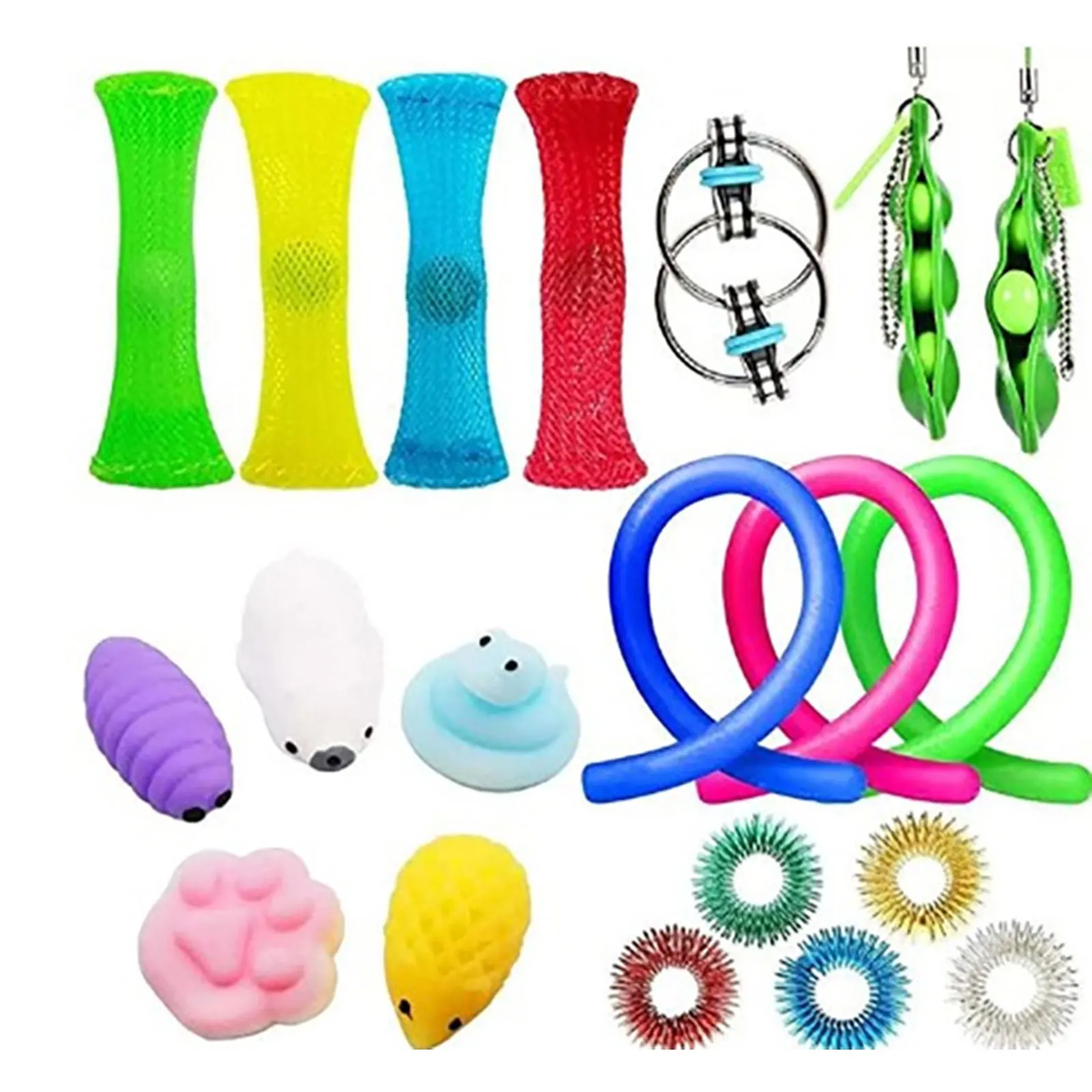 

Decompression Toy Set Push Bubble Finger Massage Anxiety Relief Fidget Sensory Tool Squeeze Toys