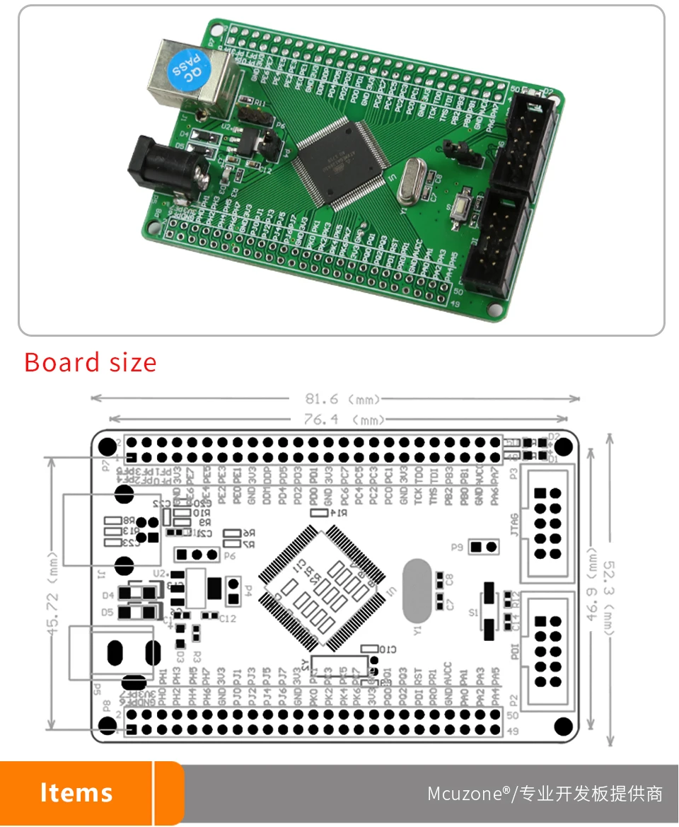ATxmega128A1U мини-плата, 12Bit ADC DAC, 8 UART, USB устройство, JTAG PDI, USB загрузчик предварительно загруженный XMEGA128A1 U 128A1U AVR atmel