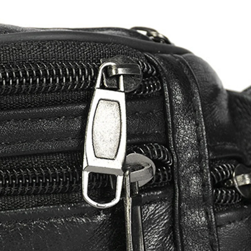 

New men Waist Bag Multifunction men Waist Pack Fashion Leather Phone Bags Small Belt Bag Cool Fanny Packs