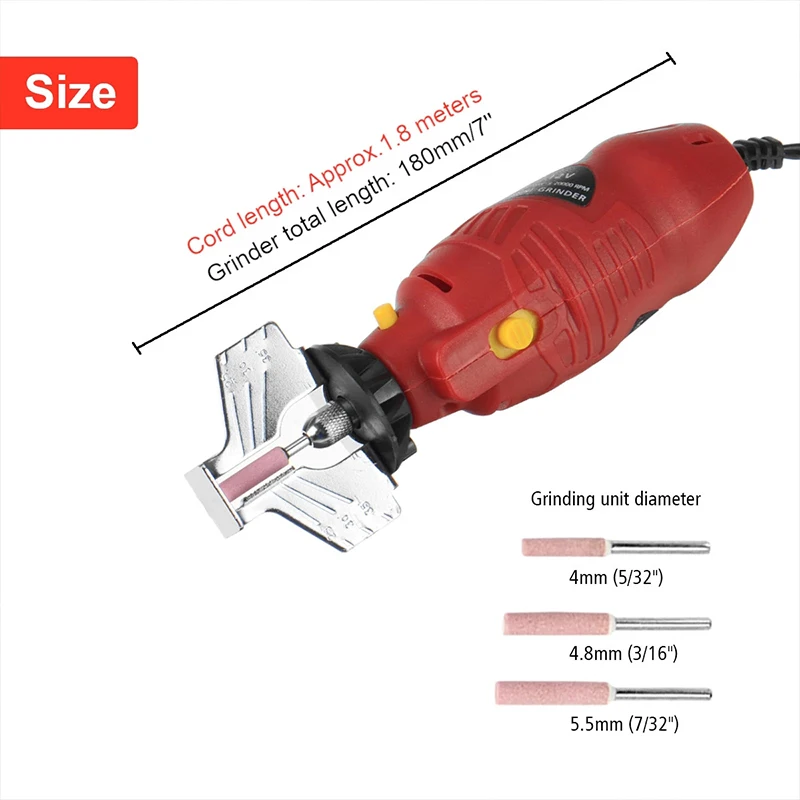 

Newly 12V 55W Grinder Power Tool Handheld Saw Sharpening Machine for Chain Electric Mini Saw Power Tool Set