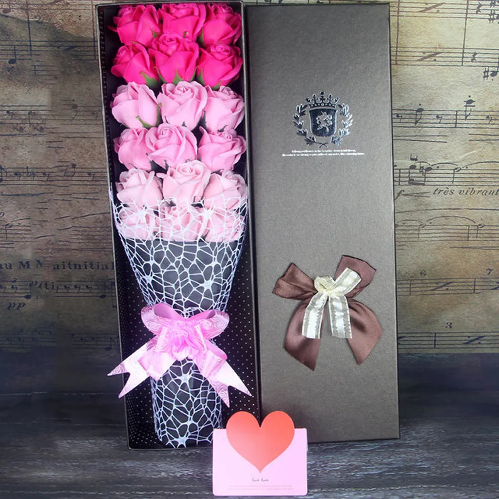 Имитация цветка розы пара свидания праздник подарки День Святого Валентина Diy