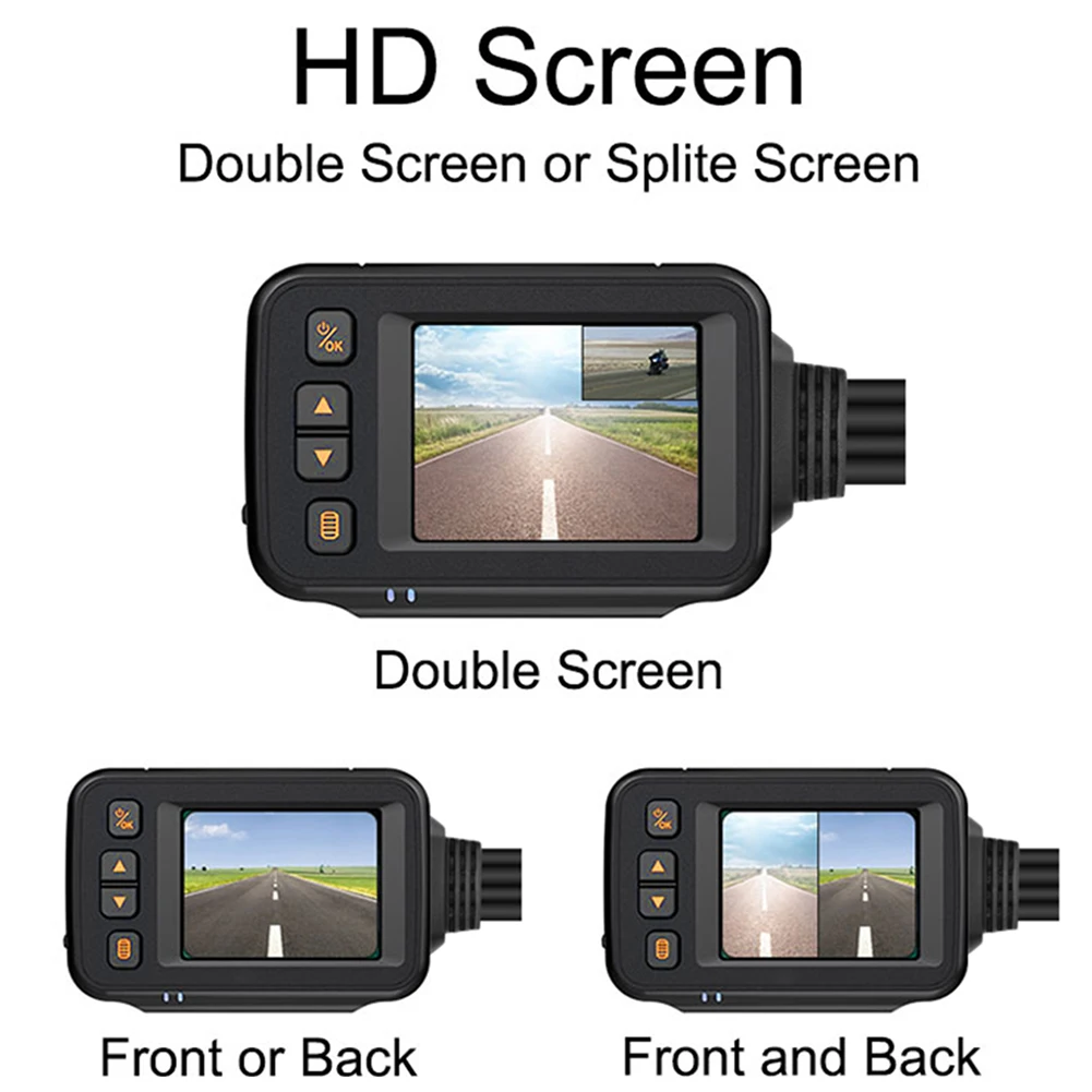 Камера для мотоцикла SE30 1080P HD видеорегистратор передний и задний вид Вождение