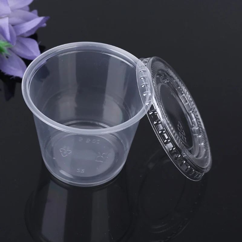 5 шт одноразовые пластиковые коробки прозрачный органайзер для хранения унций