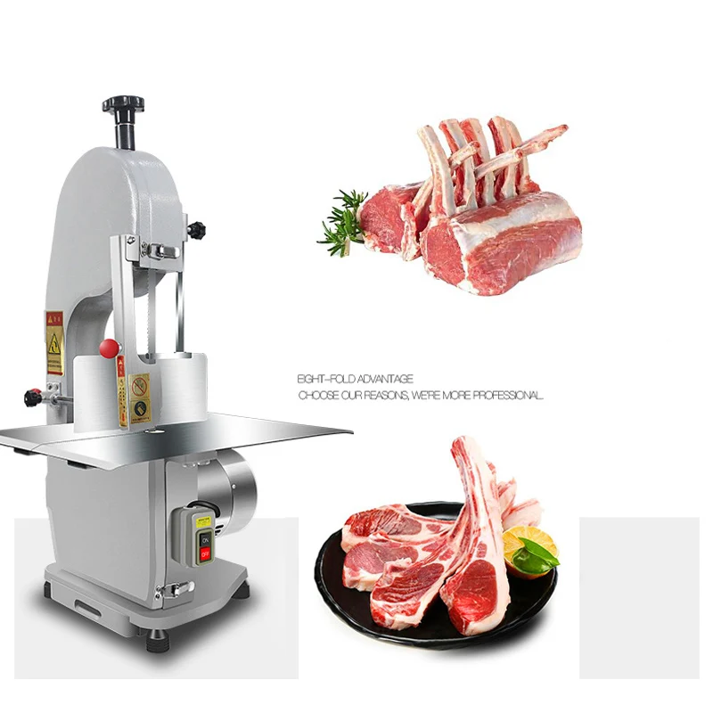 

110V/220V Desktop Commercial Bone Cutter Household Electric Bone Sawing Machine Kitchen Trotter Steak Frozen Meat Cut Equipment