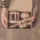 Детские игрушки детский набор для рожденья основные этапы кисть детская погремушка фотография рождения новорожденный набор детский образовательный Подарок для ребенка