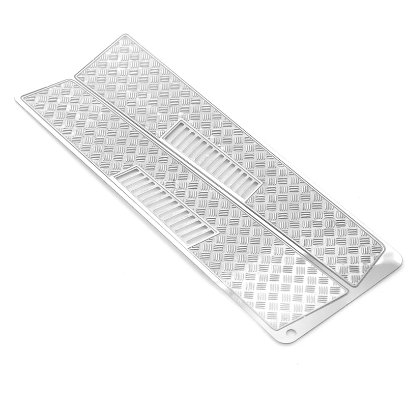 

1Pair Metal Engine Cover Hood Anti-Skateboard Decoration for 1/10 RC Crawler Car Traxxas TRX6 G63 TRX4 G500 OP Parts