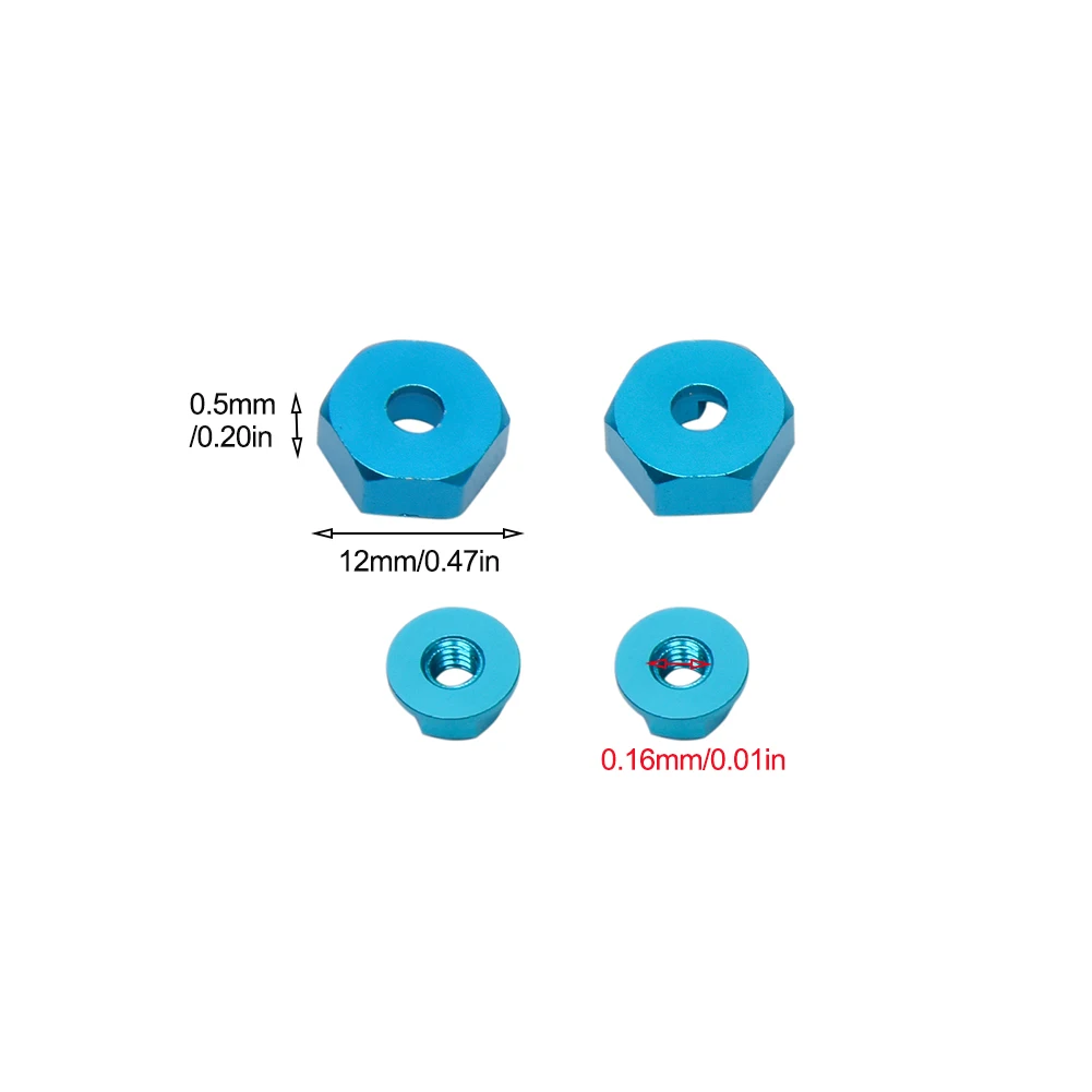 

Professional For RC Car Easy Install Truck Hex Hub Adapter Set 12mm Accessories Repairing Aluminium Alloy Spare Part Styling