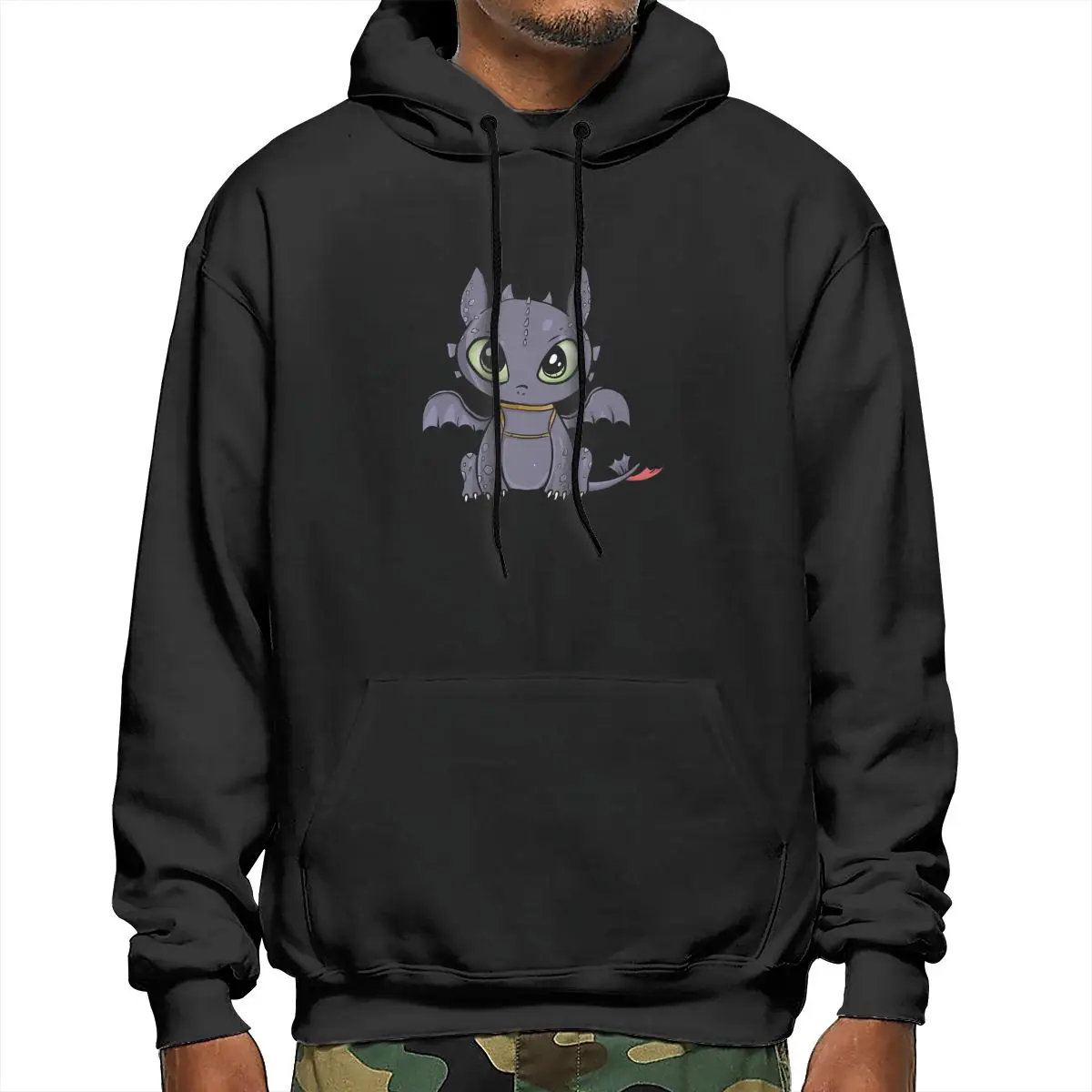 

Толстовка с капюшоном по мотивам фильма «Как приручить дракона», черные пуловеры, топы, осенние толстовки с длинными рукавами для мужчин и ж...