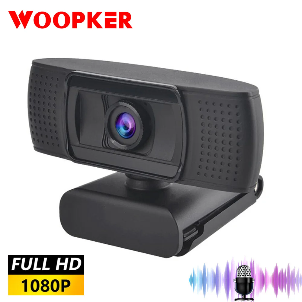 Камера для ПК Full HD 1080P USB веб камера без драйвера с микрофоном подключи и работай