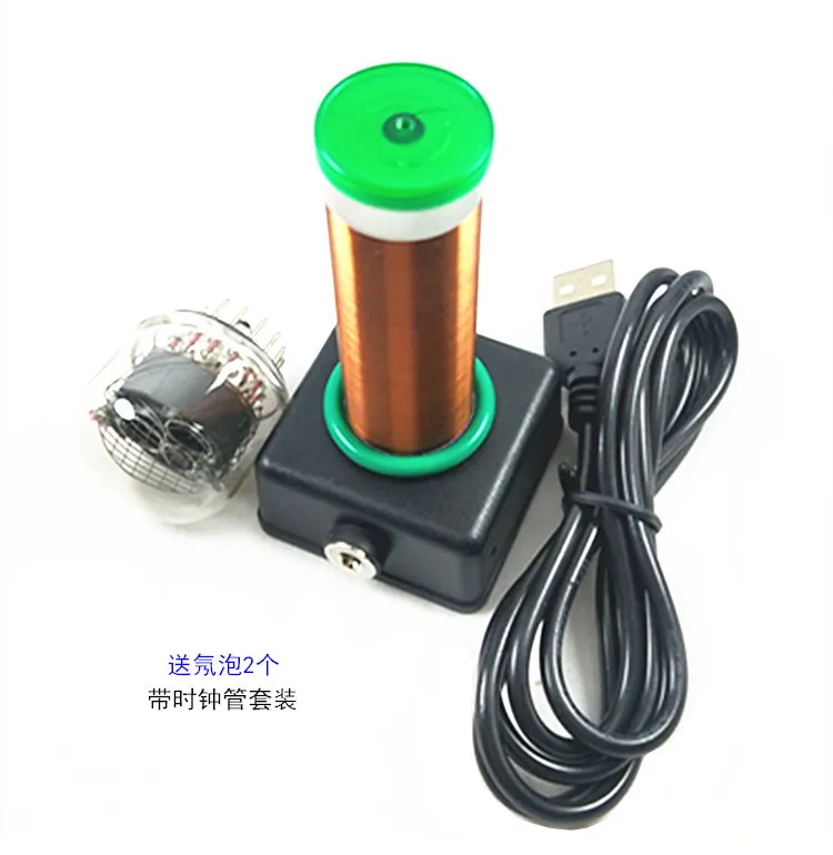 Маленькая черная Базовая Однотрубная самовозбуждающаяся катушка Теслы блок