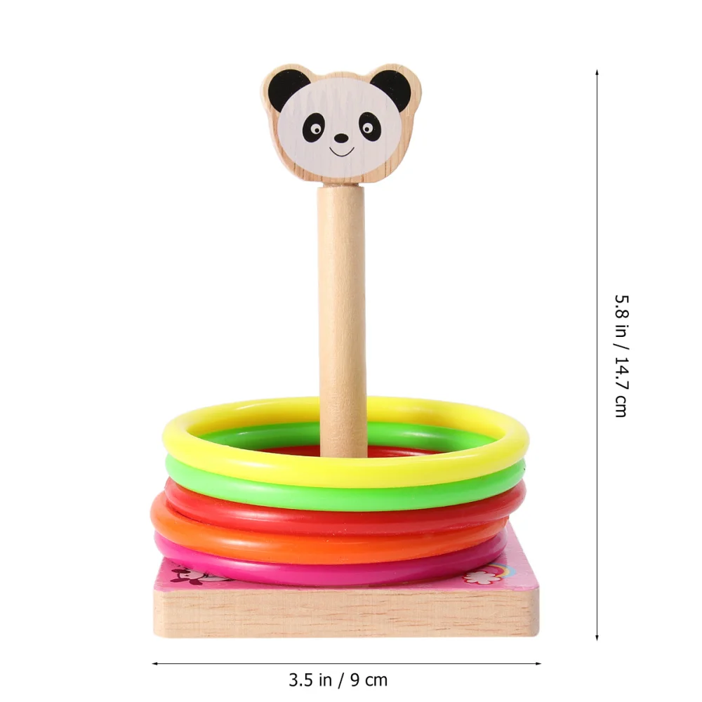 

Kid Throwing Rings Funny Animal Wooden Game Throwing Rings for Girl Boy (Rabbit Style)