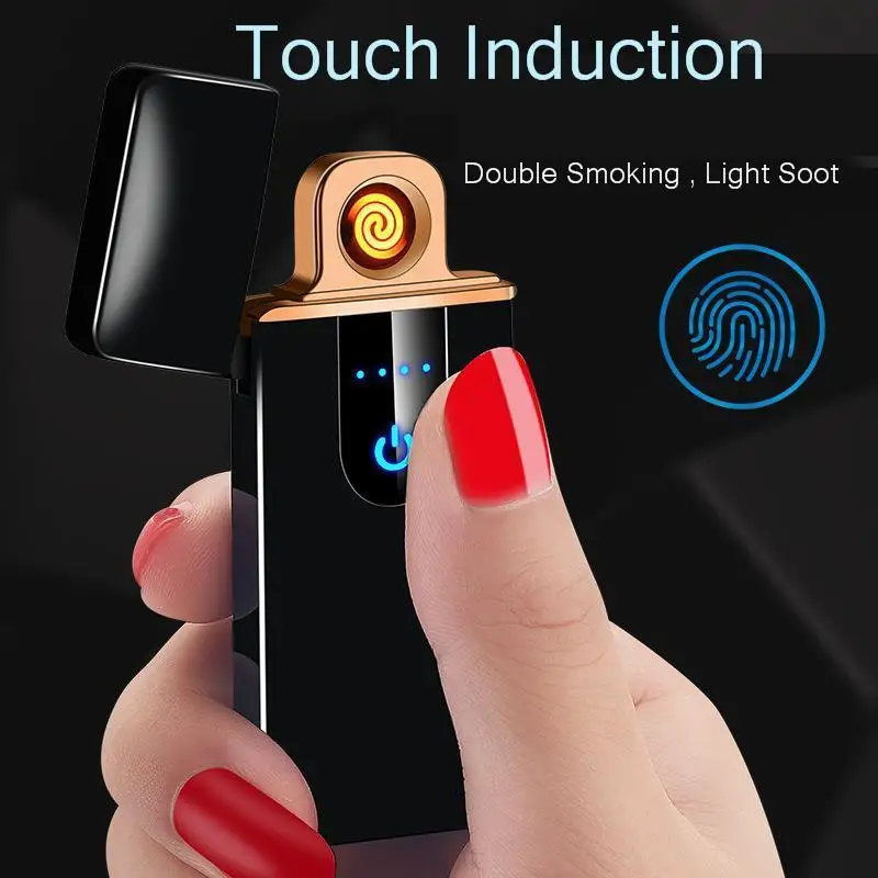 Зарядная Зажигалка сенсорная Индукционная ветрозащитная электронная