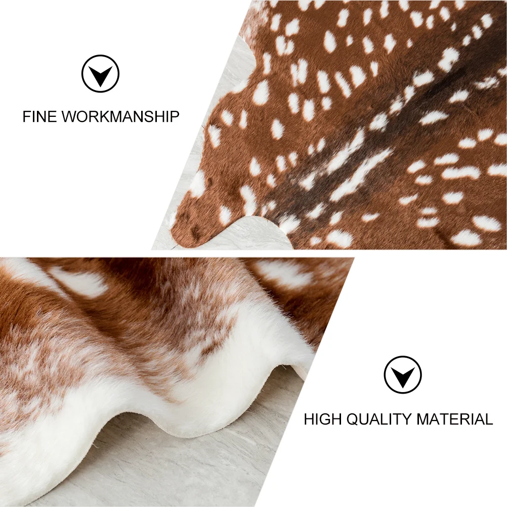 저렴한 1pc Sika 사슴 인쇄 카펫 지상 매트 바닥 깔개 장식 지상 패드 홈