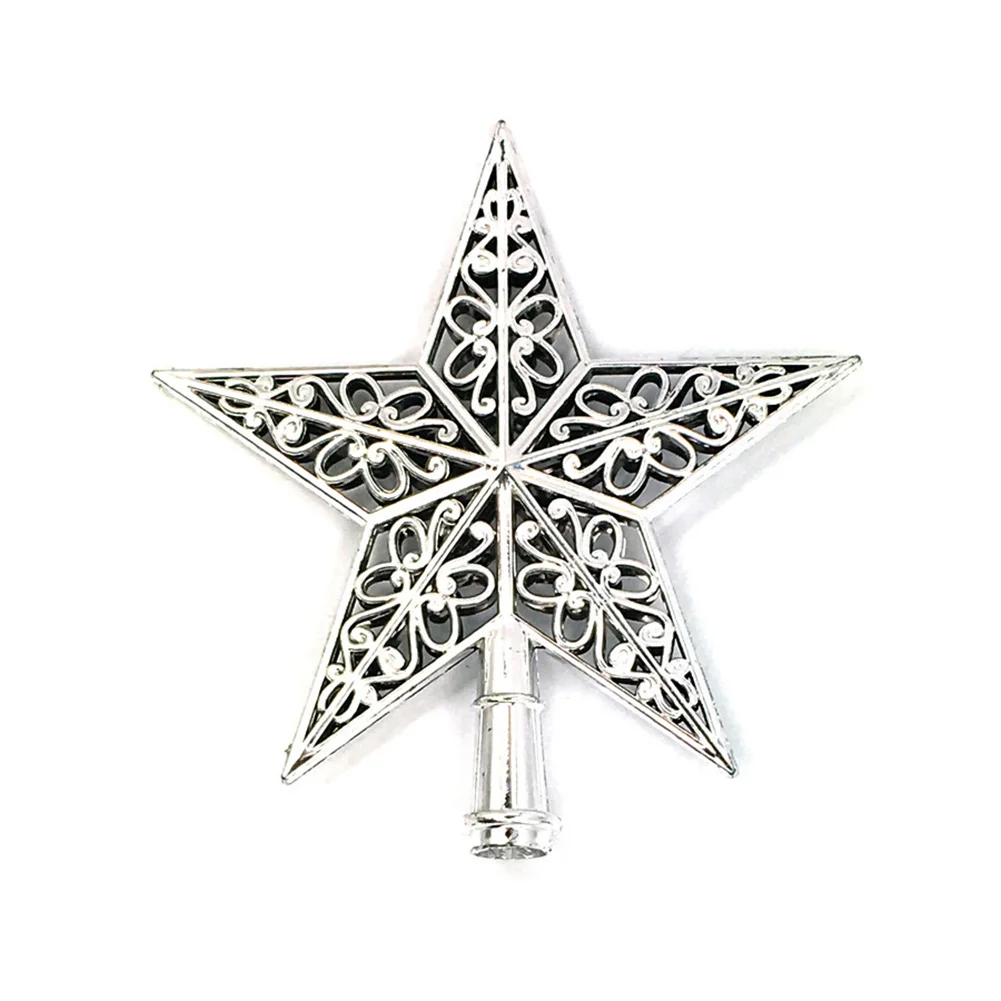 3D Блестящий полый пятиконечный Звездный домашний торговый центр Рождественская