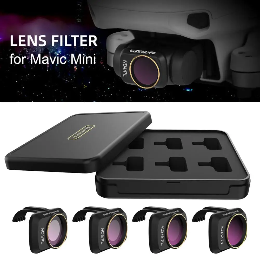

4 шт., водонепроницаемые фильтры для объектива камеры DJI Mavic