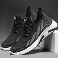 summer running shoes soft soles mens shoes casual shoes mens mesh shoes mens running shoes in three colors black and white