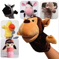 ventriloquism stuffed animals cloth dolls toys for girls adult story hand finger puppets shark frog plush toy children boys kids