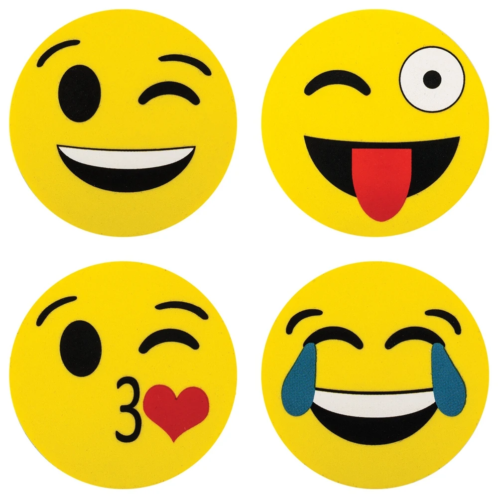 Стиратели магнитные для магнитно-маркерной доски Юнландия &quotСмайлик&quot 50 мм