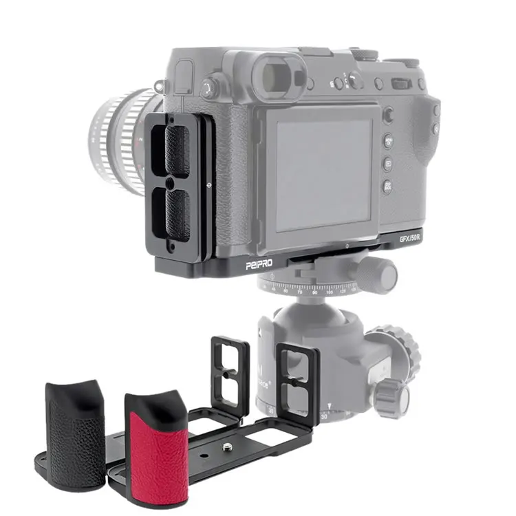 

Peipro Quick Release Plate Mount Camera L plate Bracket Hand Grip Holder for FUJI FUJIFILM GFX50R GFX 50R Tripod Monopods