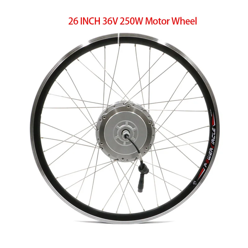 26inch motor Двигатель bafang колесо 36V250W Ebike электрическое преобразование велосипедов Комплект 26''700C концентратор велосипед с электродвигателем 8fun комплект Bicicleta Electrica - Цвет: 26inch motor