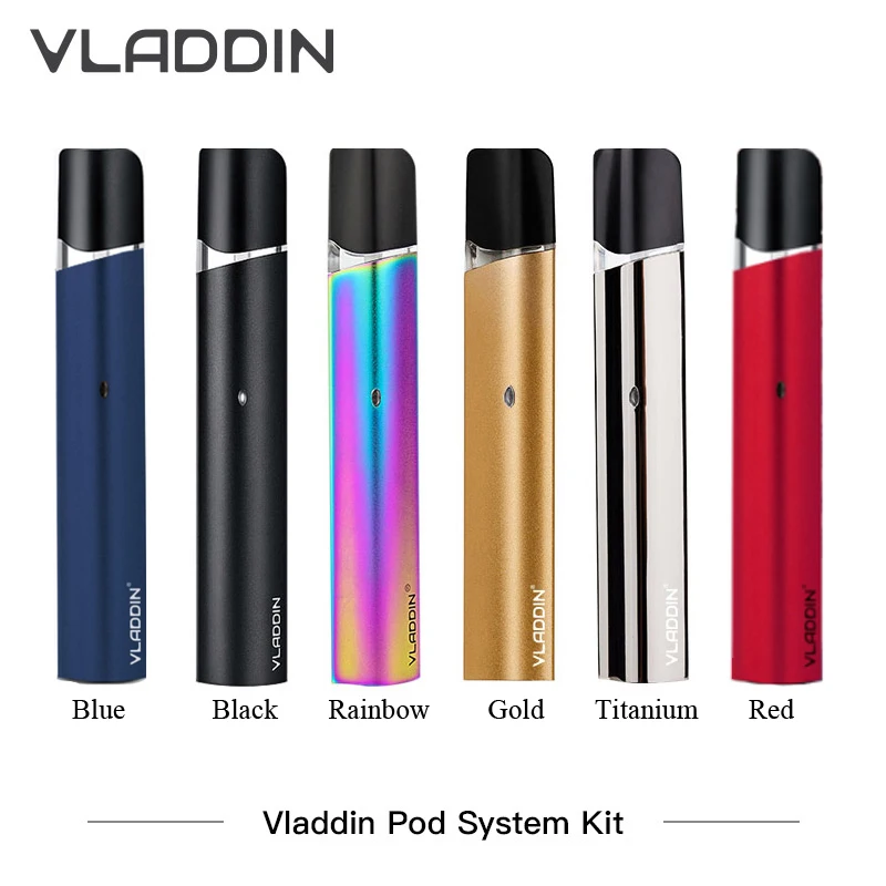 Vladdin Pod System Kit 350 мАч комплект электронных сигарет 1 5 мл пустой картридж вейп 12 Вт