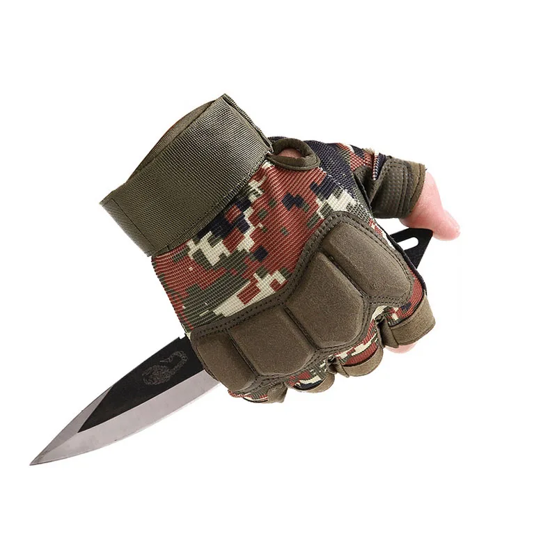 

Outdoor Hiking Mountaineering Gloves camping camouflage Special forces tactical military Shooting training Palm thickening glove