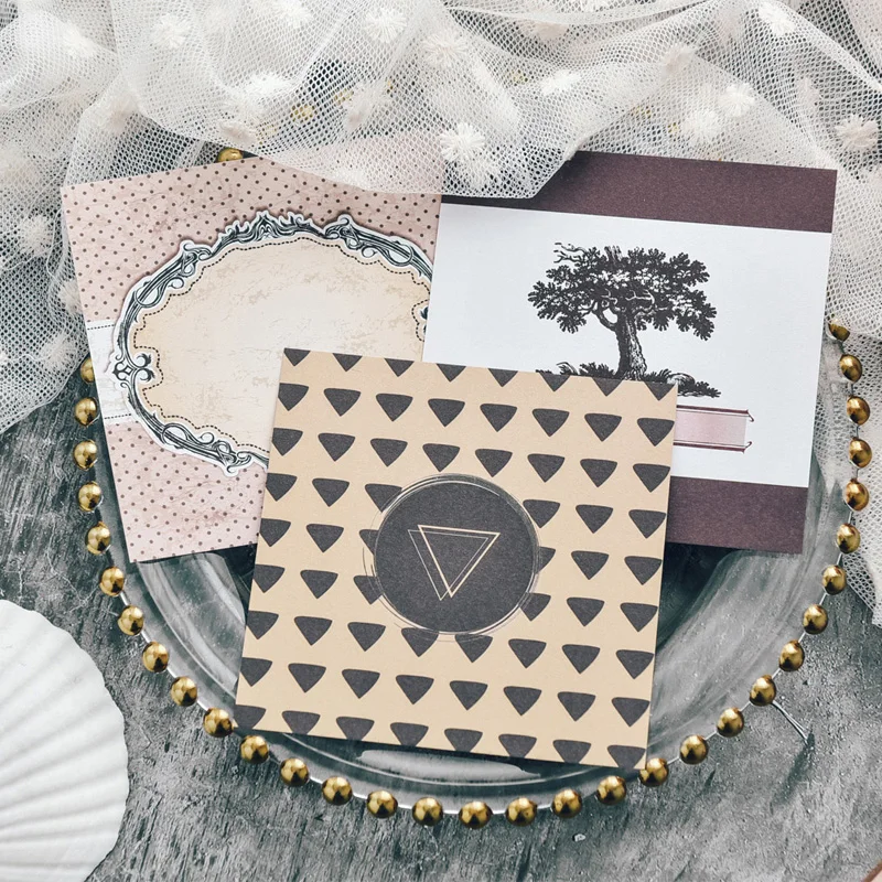 

12Sheets Single Side Pattern DIY Scrapbooking Material Paper Label Diary Stationery Album Festival Decorate Card