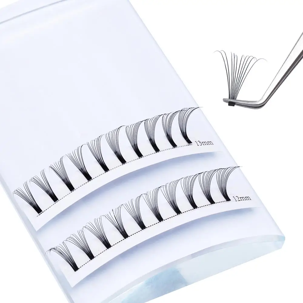 10D готовые русские объемные вентиляторы для наращивания ресниц макияж короткие