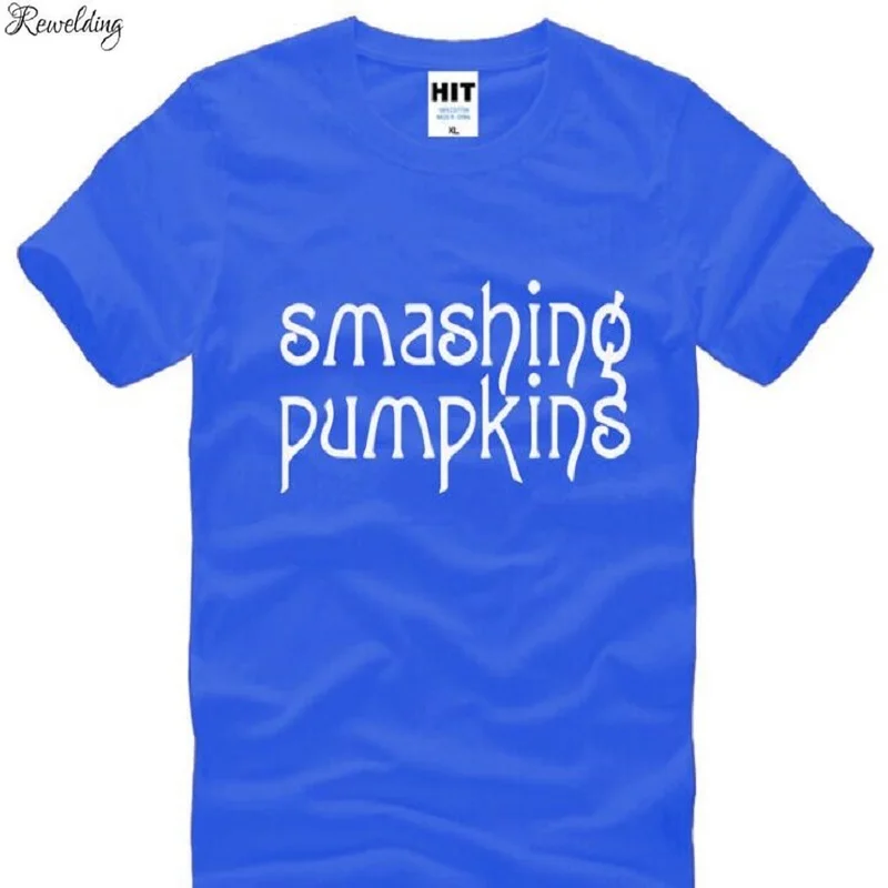 New Designer Smashing Pumpkins T Shirts Men Cotton Short Sleeve Rock Band Man T-Shirt Fashion Male Punk Roll Tops Tees | Мужская одежда