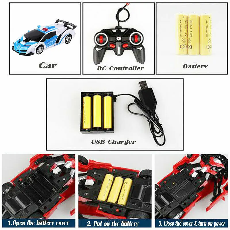 Робот-модель спортивного автомобиля 2 в 1 пульт ДУ | Дом и сад